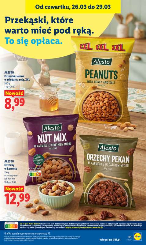 Lidl - gazetka promocyjna Oferta od czwartku od czwartku 26.03 do niedzieli 29.03 - strona 61