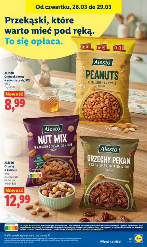 Lidl - gazetka promocyjna Oferta od czwartku od czwartku 26.03 do niedzieli 29.03 - strona 61