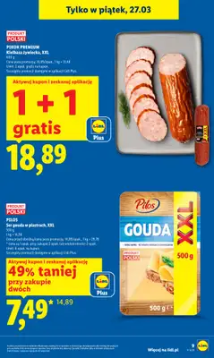 Lidl - gazetka promocyjna Oferta od czwartku od czwartku 26.03 do niedzieli 29.03 - strona 9