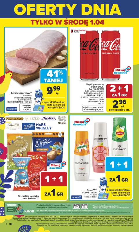 Carrefour - gazetka promocyjna Gazetka Carrefour od poniedziałku od poniedziałku 30.03 do soboty 04.04 - strona 6
