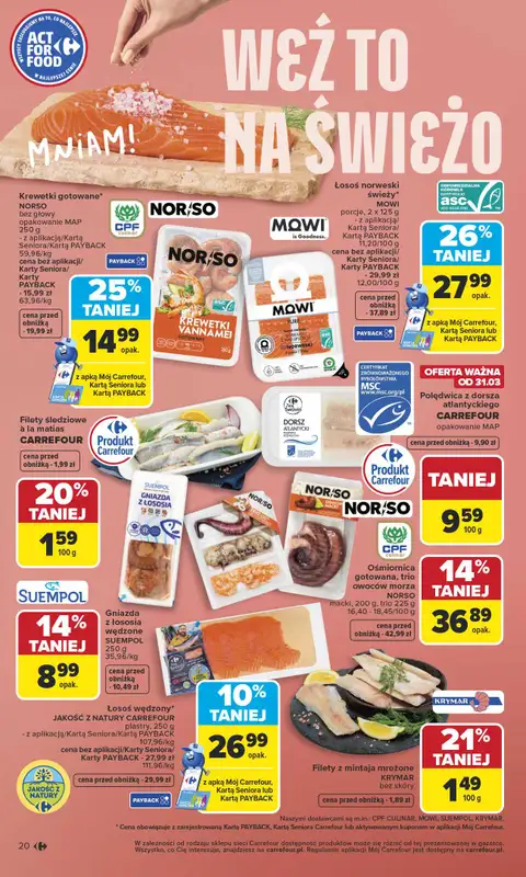 Carrefour - gazetka promocyjna Gazetka Carrefour od poniedziałku od poniedziałku 30.03 do soboty 04.04 - strona 22