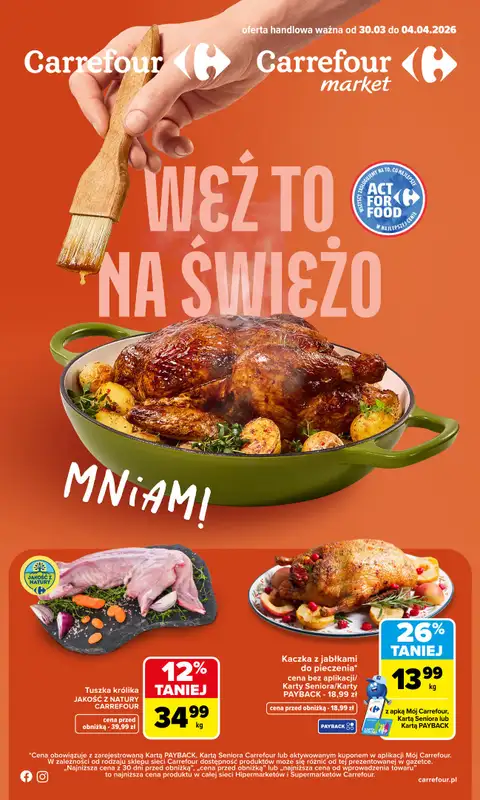 Carrefour - gazetka promocyjna Gazetka Weź to na świeżo  