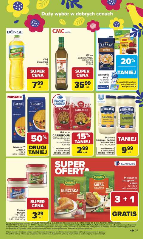 Carrefour Market - gazetka promocyjna Gazetka Carrefour Market od poniedziałku od poniedziałku 30.03 do soboty 04.04 - strona 39