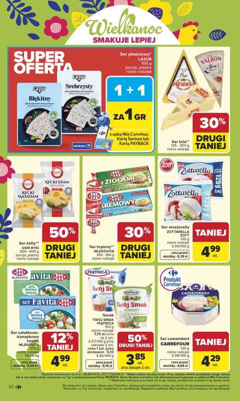 Carrefour Market - gazetka promocyjna Gazetka Carrefour Market od poniedziałku od poniedziałku 30.03 do soboty 04.04 - strona 32