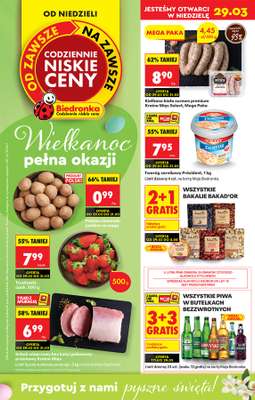 Biedronka - gazetka promocyjna Gazetka od niedzieli 29.03 do soboty 04.04