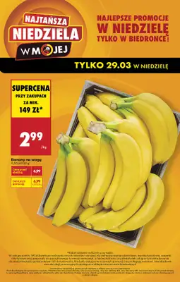 Biedronka - gazetka promocyjna Najtańsza niedziela od niedzieli 29.03 do niedzieli 29.03 - strona 3