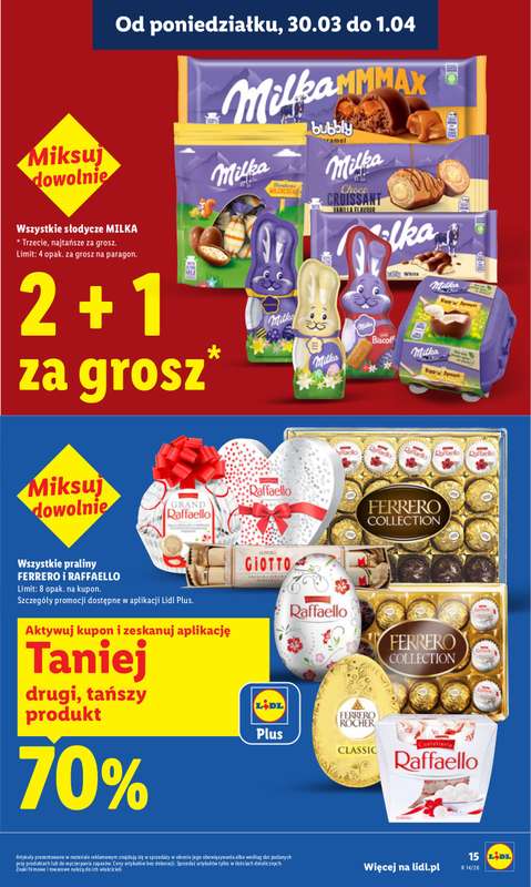 Lidl - gazetka promocyjna Oferta od poniedziałku od poniedziałku 30.03 do środy 01.04 - strona 15