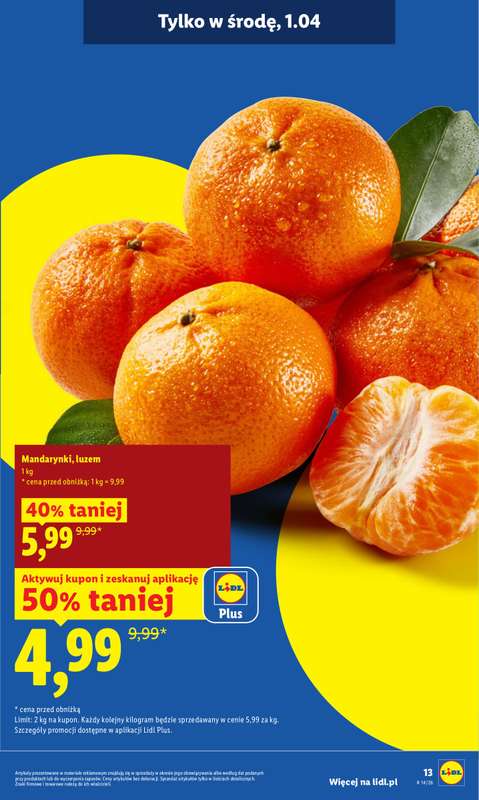 Lidl - gazetka promocyjna Oferta od poniedziałku od poniedziałku 30.03 do środy 01.04 - strona 13