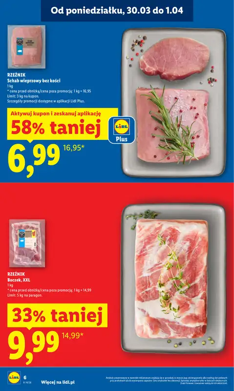 Lidl - gazetka promocyjna Oferta od poniedziałku od poniedziałku 30.03 do środy 01.04 - strona 6