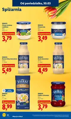 Lidl - gazetka promocyjna Oferta od poniedziałku od poniedziałku 30.03 do środy 01.04 - strona 64