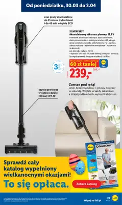Lidl - gazetka promocyjna Oferta od poniedziałku od poniedziałku 30.03 do środy 01.04 - strona 21