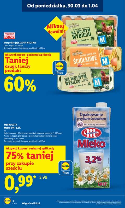 Lidl - gazetka promocyjna Oferta od poniedziałku od poniedziałku 30.03 do środy 01.04 - strona 8