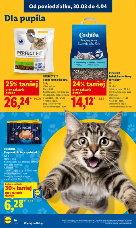 Lidl - gazetka promocyjna Oferta od poniedziałku od poniedziałku 30.03 do środy 01.04 - strona 70