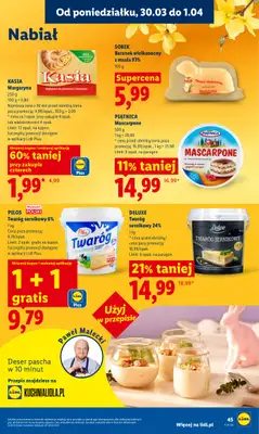 Lidl - gazetka promocyjna Oferta od poniedziałku od poniedziałku 30.03 do środy 01.04 - strona 45