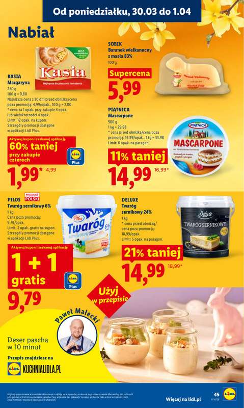 Lidl - gazetka promocyjna Oferta od poniedziałku od poniedziałku 30.03 do środy 01.04 - strona 45