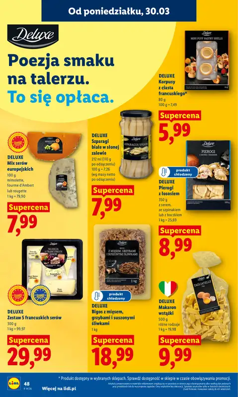 Lidl - gazetka promocyjna Oferta od poniedziałku od poniedziałku 30.03 do środy 01.04 - strona 48