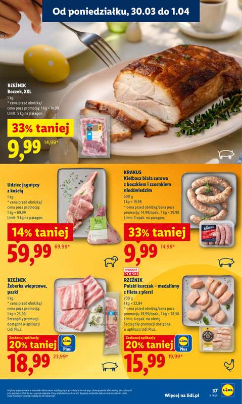 Lidl - gazetka promocyjna Oferta od poniedziałku od poniedziałku 30.03 do środy 01.04 - strona 37
