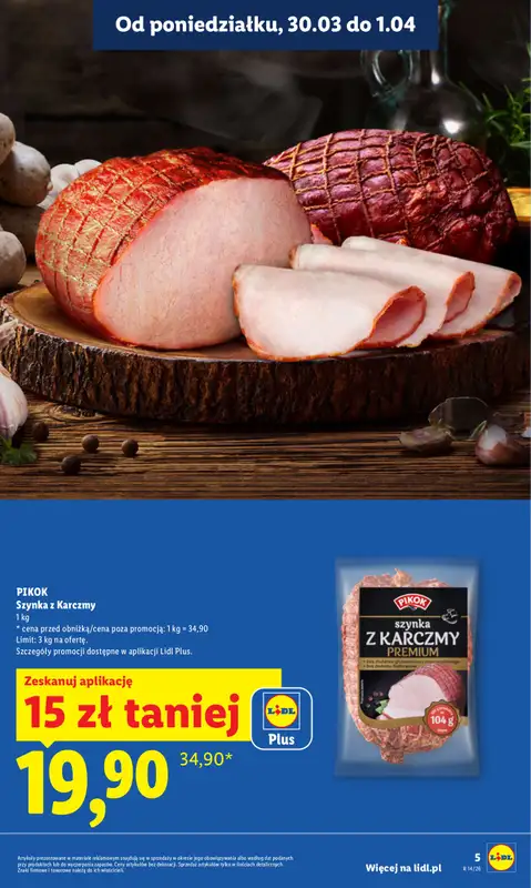 Lidl - gazetka promocyjna Oferta od poniedziałku od poniedziałku 30.03 do środy 01.04 - strona 5