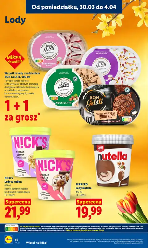 Lidl - gazetka promocyjna Oferta od poniedziałku od poniedziałku 30.03 do środy 01.04 - strona 56