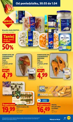 Lidl - gazetka promocyjna Oferta od poniedziałku od poniedziałku 30.03 do środy 01.04 - strona 47