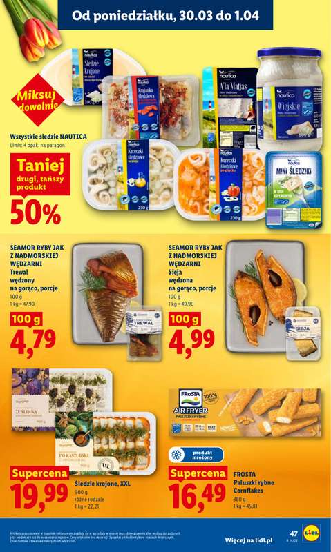 Lidl - gazetka promocyjna Oferta od poniedziałku od poniedziałku 30.03 do środy 01.04 - strona 47