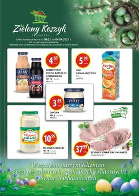Zielony Koszyk - gazetka promocyjna Gazetka od niedzieli 29.03 do soboty 04.04