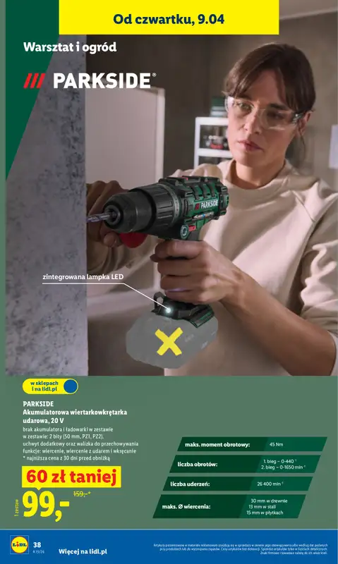 Lidl - gazetka promocyjna Katalog od wtorku 07.04 do soboty 11.04 - strona 46