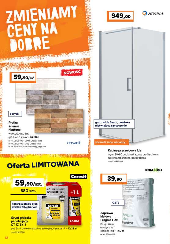 Bricoman - gazetka promocyjna Gazetka od poniedziałku 30.03 do niedzieli 26.04 - strona 12