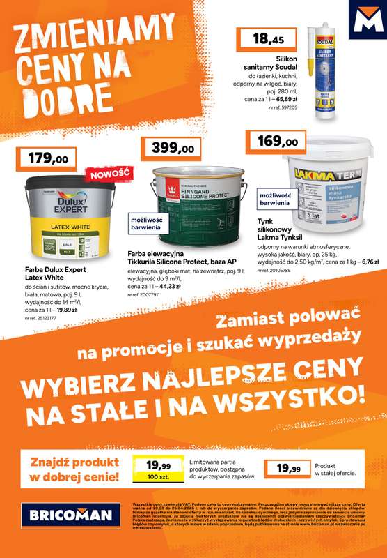 Bricoman - gazetka promocyjna Gazetka od poniedziałku 30.03 do niedzieli 26.04 - strona 14
