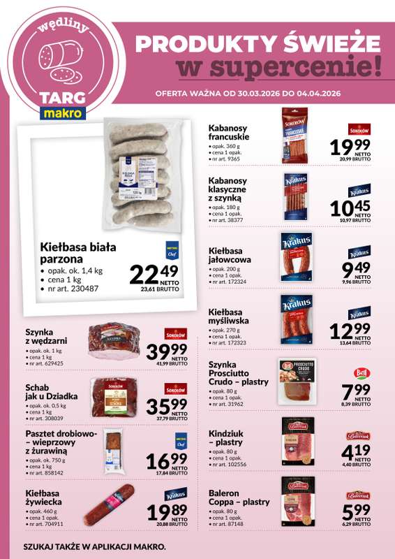 Makro - gazetka promocyjna Targ MAKRO - oferta świeża w super cenach! od poniedziałku 30.03 do soboty 04.04 - strona 3