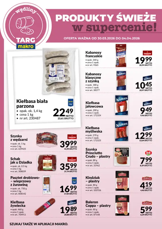 Makro - gazetka promocyjna Targ MAKRO - oferta świeża w super cenach!   - strona 3
