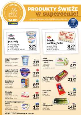 Makro - gazetka promocyjna Targ MAKRO - oferta świeża w super cenach! od poniedziałku 30.03 do soboty 04.04