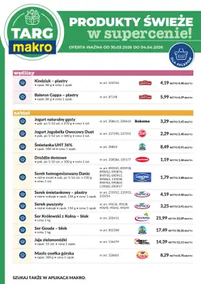 Makro - gazetka promocyjna Targ MAKRO - oferta świeża w super cenach! od poniedziałku 30.03 do soboty 04.04 - strona 7