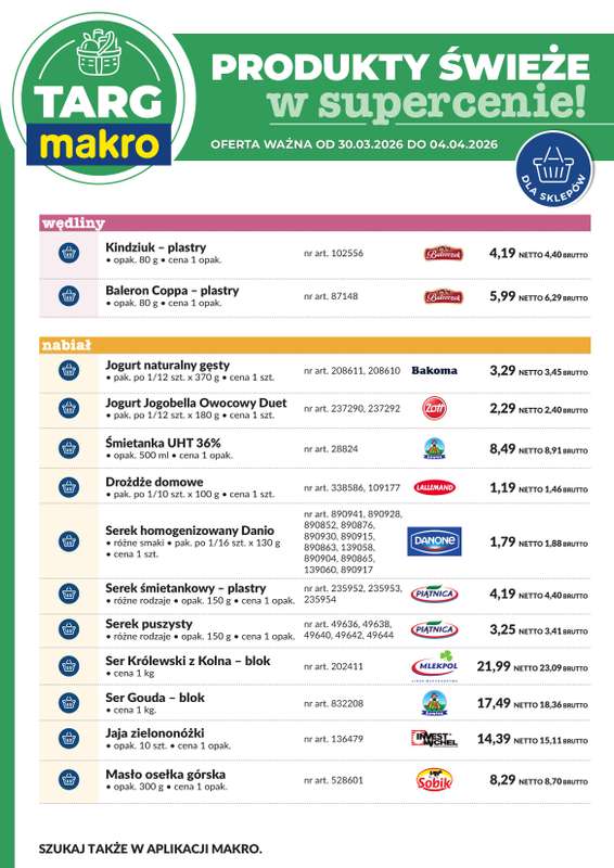 Makro - gazetka promocyjna Targ MAKRO - oferta świeża w super cenach! od poniedziałku 30.03 do soboty 04.04 - strona 7