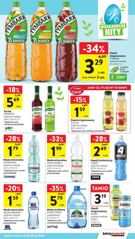 Intermarche - gazetka promocyjna Gazetka od wtorku 31.03 do wtorku 07.04 - strona 39