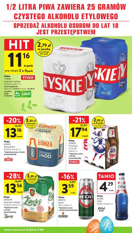 Intermarche - gazetka promocyjna Gazetka od wtorku 31.03 do wtorku 07.04 - strona 40