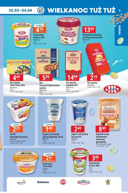 Leclerc - gazetka promocyjna Oferta E.Leclerc I Tanio to tu! od poniedziałku 30.03 do soboty 04.04 - strona 3