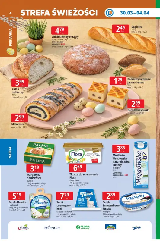 Leclerc - gazetka promocyjna Oferta E.Leclerc I Tanio to tu! od poniedziałku 30.03 do soboty 04.04 - strona 4