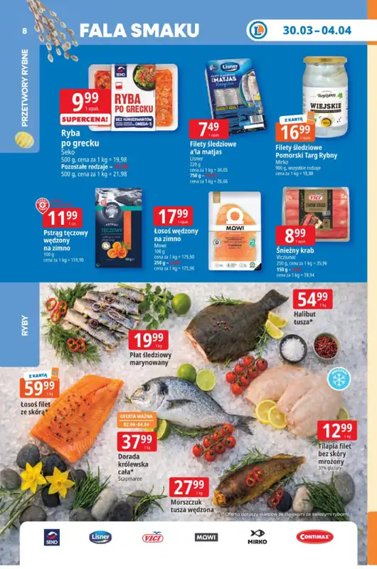 Leclerc - gazetka promocyjna Oferta E.Leclerc I Tanio to tu! od poniedziałku 30.03 do soboty 04.04 - strona 8