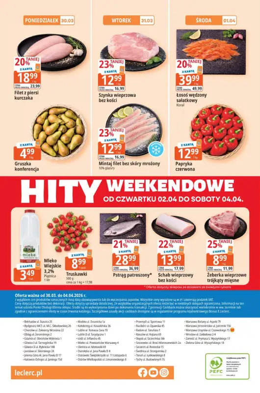 Leclerc - gazetka promocyjna Oferta E.Leclerc I Tanio to tu! od poniedziałku 30.03 do soboty 04.04 - strona 16