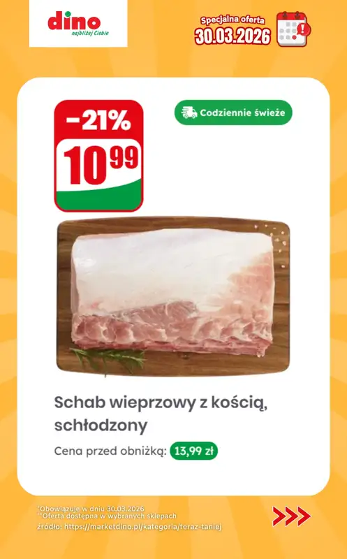 Dino - gazetka promocyjna Specjalna oferta na 30.03.2026 - promocje spoza gazetki od poniedziałku 30.03 do poniedziałku 30.03 - strona 6