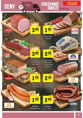 Gram Market - gazetka promocyjna Gazetka od środy 01.04 do wtorku 07.04 - strona 4