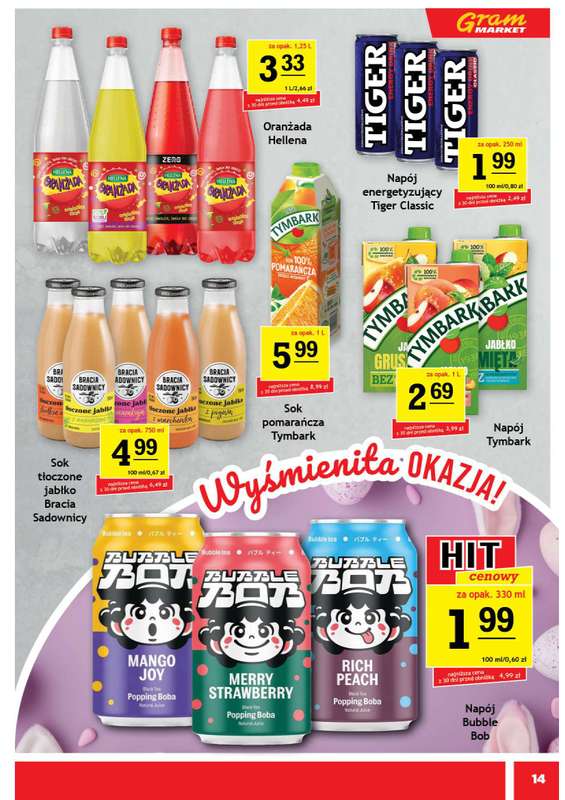 Gram Market - gazetka promocyjna Gazetka od środy 01.04 do wtorku 07.04 - strona 14