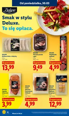 Lidl - gazetka promocyjna Oferta od poniedziałku od poniedziałku 30.03 do środy 01.04 - strona 40
