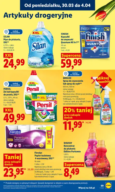 Lidl - gazetka promocyjna Oferta od poniedziałku od poniedziałku 30.03 do środy 01.04 - strona 69