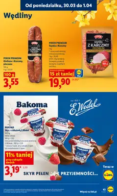 Lidl - gazetka promocyjna Oferta od poniedziałku od poniedziałku 30.03 do środy 01.04 - strona 43