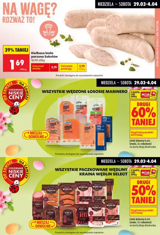Biedronka - gazetka promocyjna Biedronkowe oszczędności od poniedziałku 30.03 do środy 01.04 - strona 7