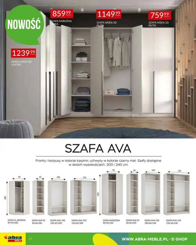 Abra Meble - gazetka promocyjna Gazetka Hity cenowe od środy 01.04 do poniedziałku 20.04 - strona 24