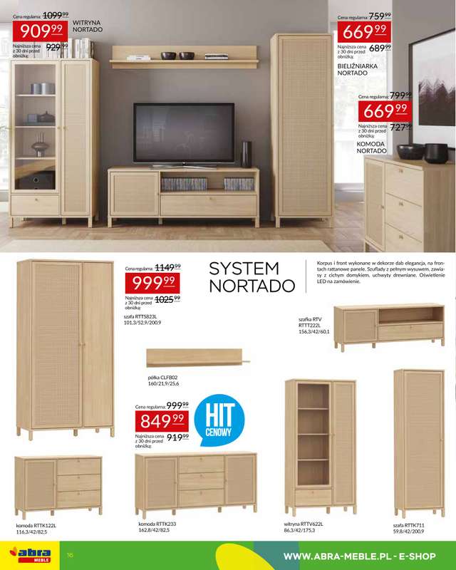 Abra Meble - gazetka promocyjna Gazetka Hity cenowe od środy 01.04 do poniedziałku 20.04 - strona 16