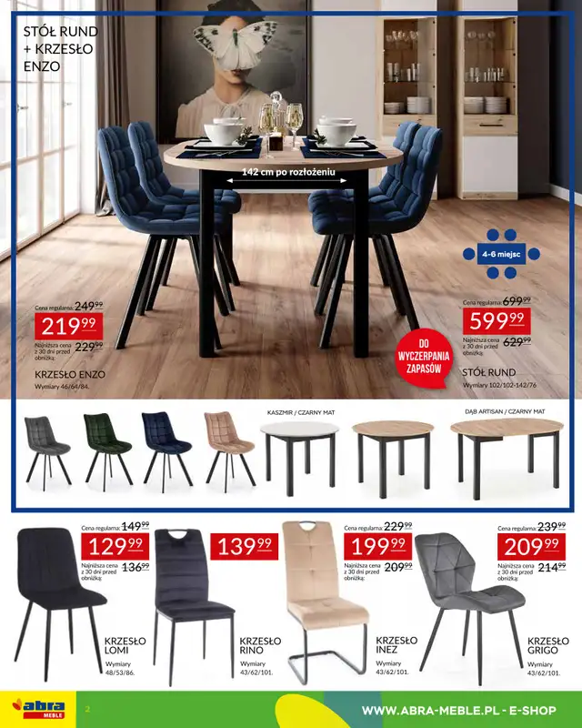 Abra Meble - gazetka promocyjna Gazetka Hity cenowe od środy 01.04 do poniedziałku 20.04 - strona 2